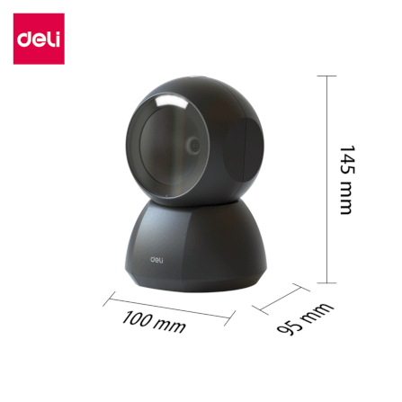 เครื่องสแกนบาร์โค้ด DELI ES236-01 สแกน 1D/2D/QR สีดำ_5