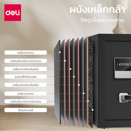 ตู้เซฟนิรภัย DELI ET623-GR-01 สีดำ_6