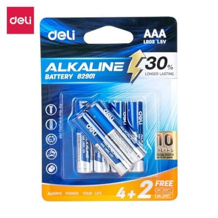 ถ่านอัลคาไลน์ AAA DELI E82901-BL-01 6 ก้อน_6