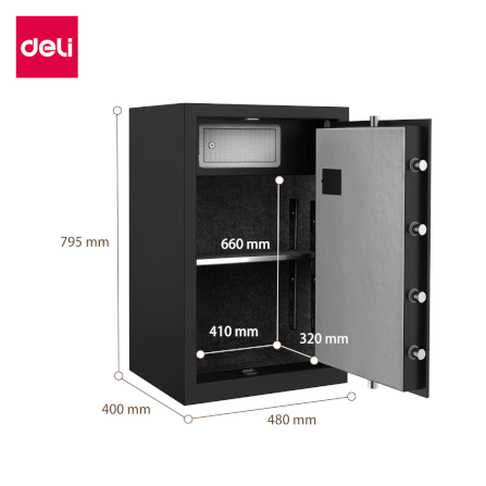 ตู้เซฟนิรภัย DELI ET623-GR-01 สีดำ_7