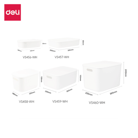กล่องเก็บของอเนกประสงค์ DELI VS460-WH-01 22 ลิตร_7