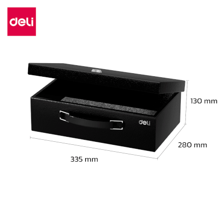 กล่องเซฟ DELI ET612-BK-01 สีดำ_9