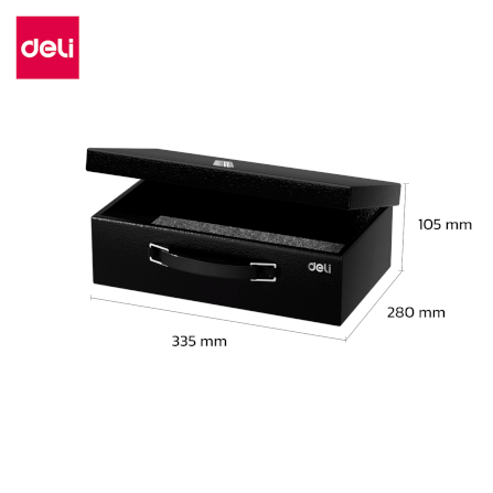 กล่องเซฟ DELI ET611-BK-01 สีดำ_9