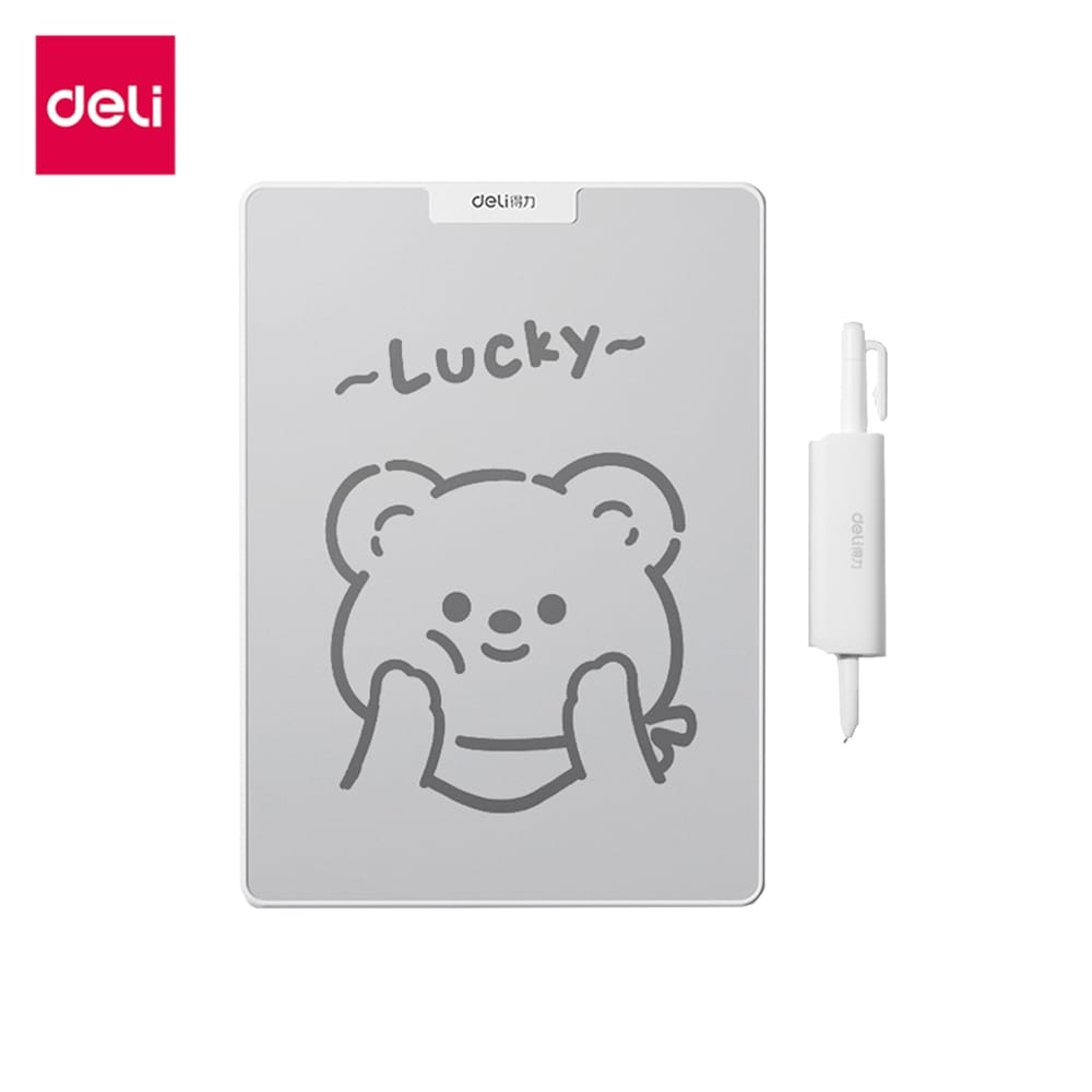 กระดานไวท์บอร์ดพกพาแบบแม่เหล็ก DELI MQ161-WH-01 พร้อมปากกา ขนาด 15X20 ซม. สีขาว_0