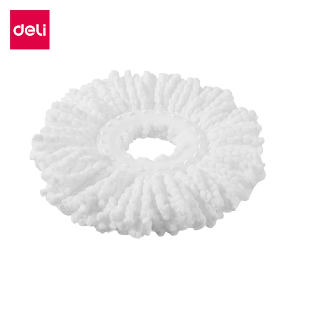 ผ้าม็อบถูพื้น DELI VS1478-WH-03 รูปทรงวงกลม สีขาว จำนวน 3 ชิ้น_0