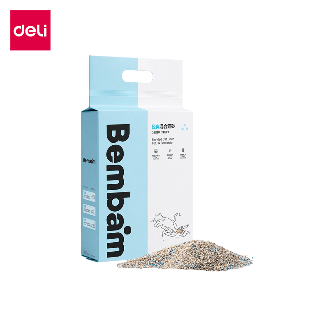 ทรายแมว BEMBAM BM02-MX-01 สูตรลดกลิ่นและลดฝุ่น 2.5 กก._0