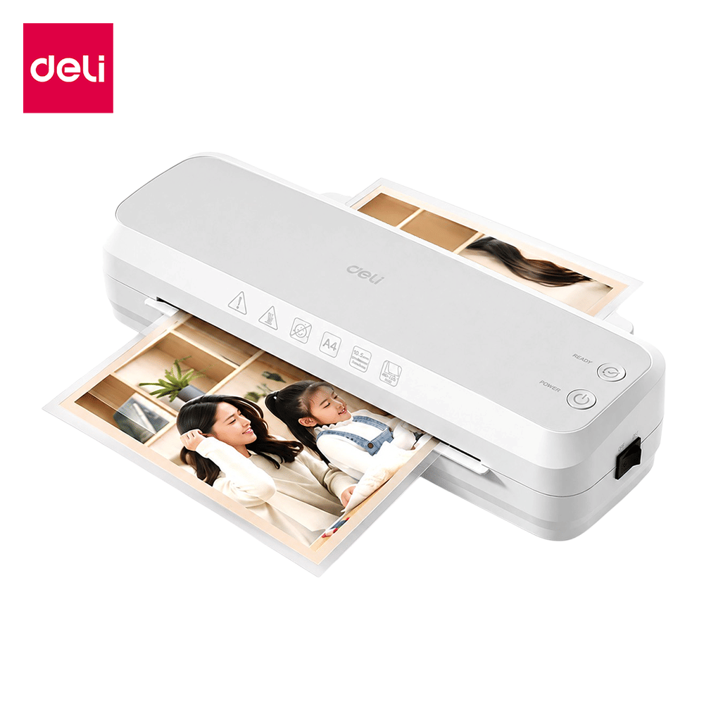 เครื่องเคลือบบัตร A4 DELI ET114-WH-01 600W 300MM/M สีขาว_0