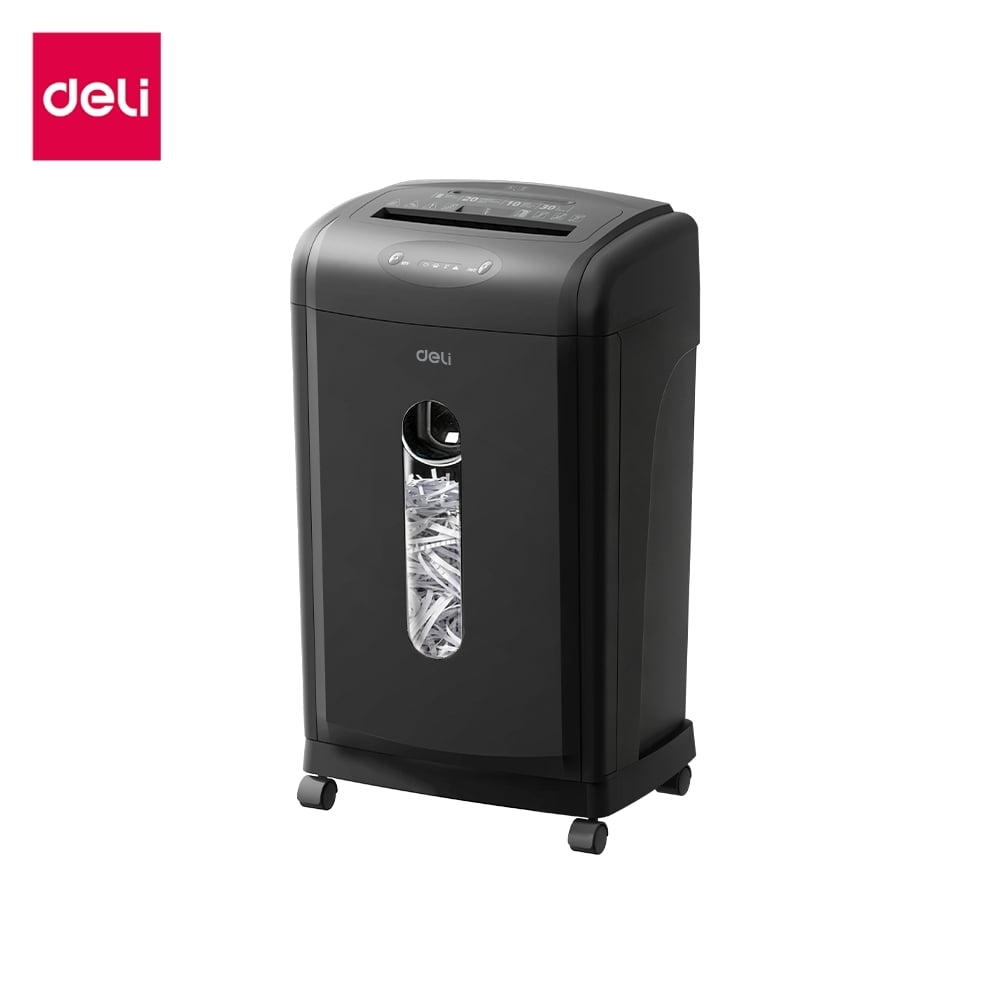 เครื่องทำลายเอกสาร DELI ET105SC-BK-01 30ลิตร สีดำ_0
