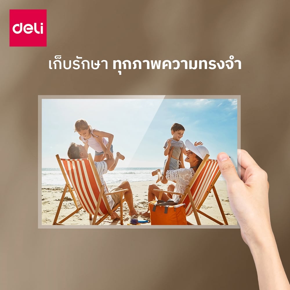 เครื่องเคลือบเอกสาร A4 DELI ET117-WH-01 สีขาว_5