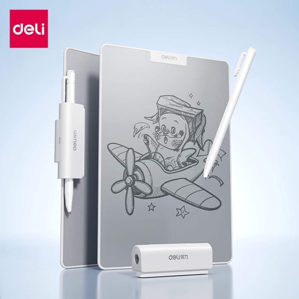 กระดานไวท์บอร์ดพกพาแบบแม่เหล็ก DELI MQ161-WH-01 พร้อมปากกา ขนาด 15X20 ซม. สีขาว_6