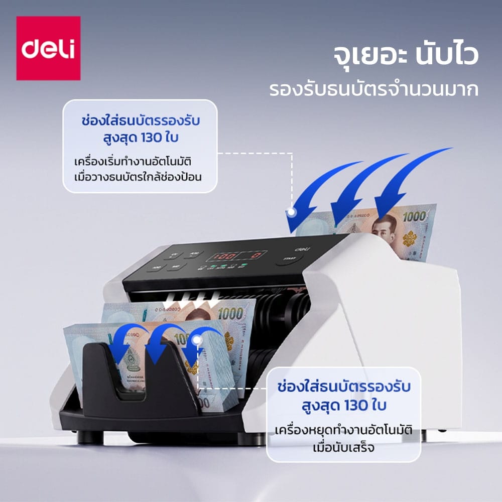 เครื่องนับแบงค์ DELI CT968-WH-01 สีขาว_6