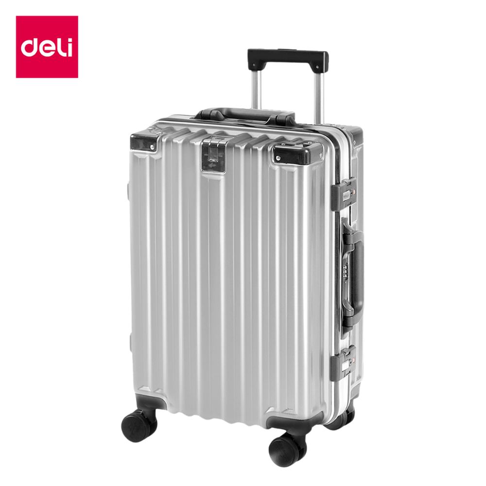 กระเป๋าเดินทางล้อลาก 24 นิ้ว DELI EH1045-DGR-24-01 สีเงิน_0