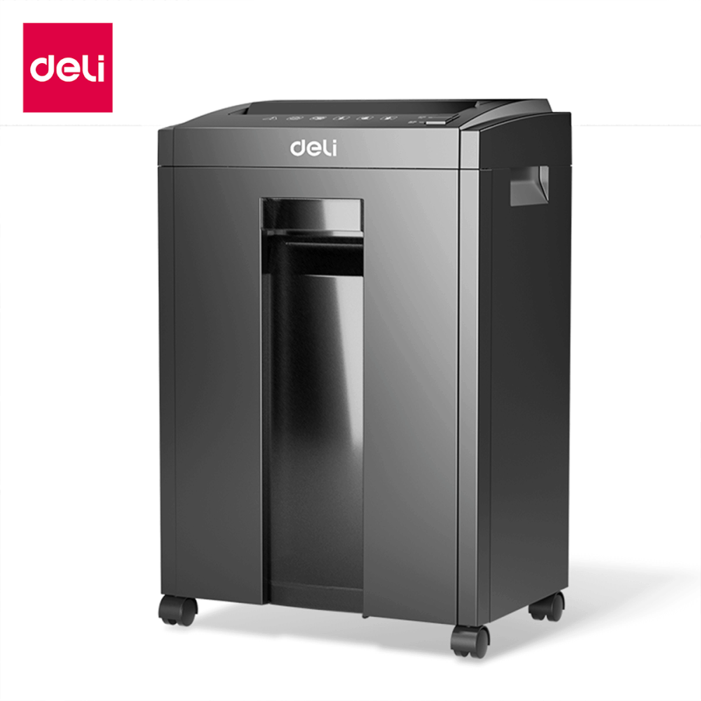 เครื่องทำลายเอกสารอัตโนมัติ 23ลิตร DELI ET054-BK-01 สีดำ_0