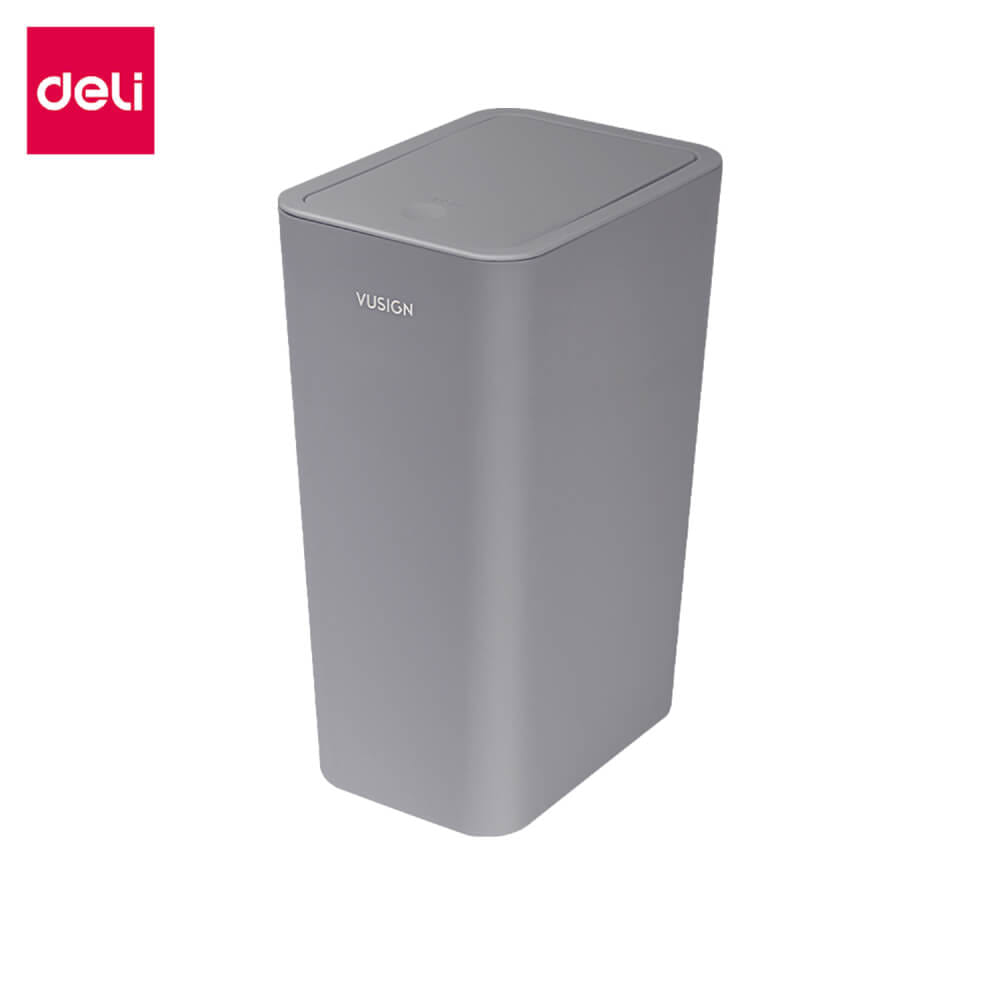 ถังขยะแบบฝากด VUSIGN VS1108-GR-01 สีเทา ขนาด 22.2X15.8X33.3 CM._0