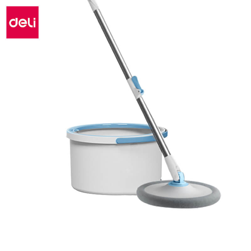 ชุดถังปั่นพร้อมไม้ม็อบ DELI VS1045-BL-01 สีฟ้า
