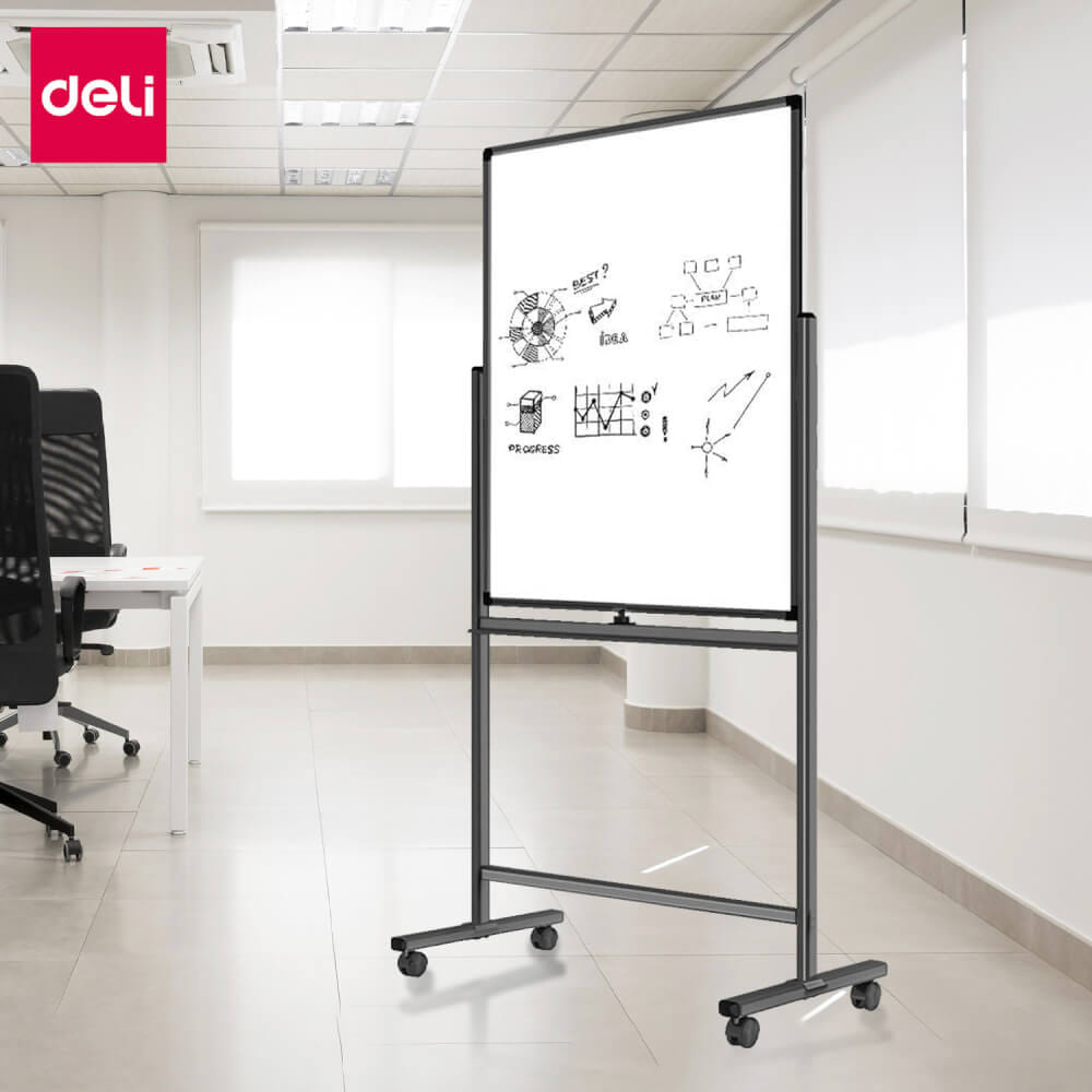 กระดานไวท์บอร์ด DELI 50104-BK-01 ขนาด 90 X 60 CM_1