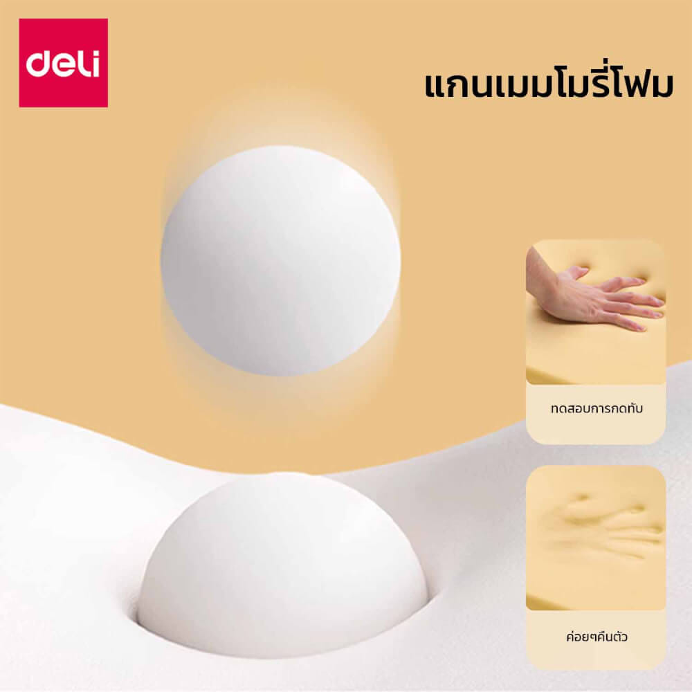 เบาะรองนั่ง DELI VS764-BK-01 สีดำ_2