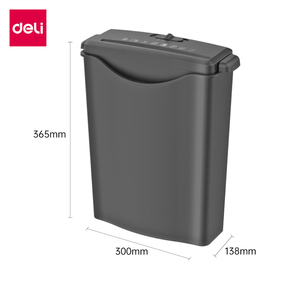 เครื่องทำลายเอกสารอัตโนมัติ 10ลิตร DELI ET101SC-BK-01 สีดำ