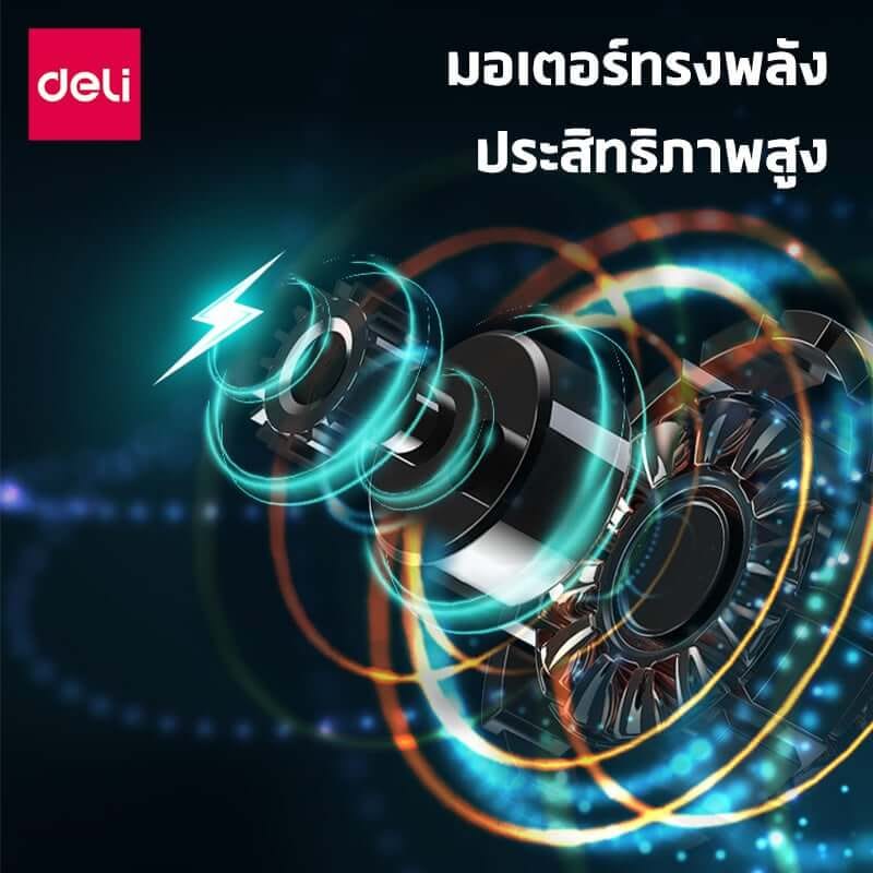 เครื่องทำลายเอกสารอัตโนมัติ 12ลิตร DELI E9945-GR-01 สีเทาเข้ม_7