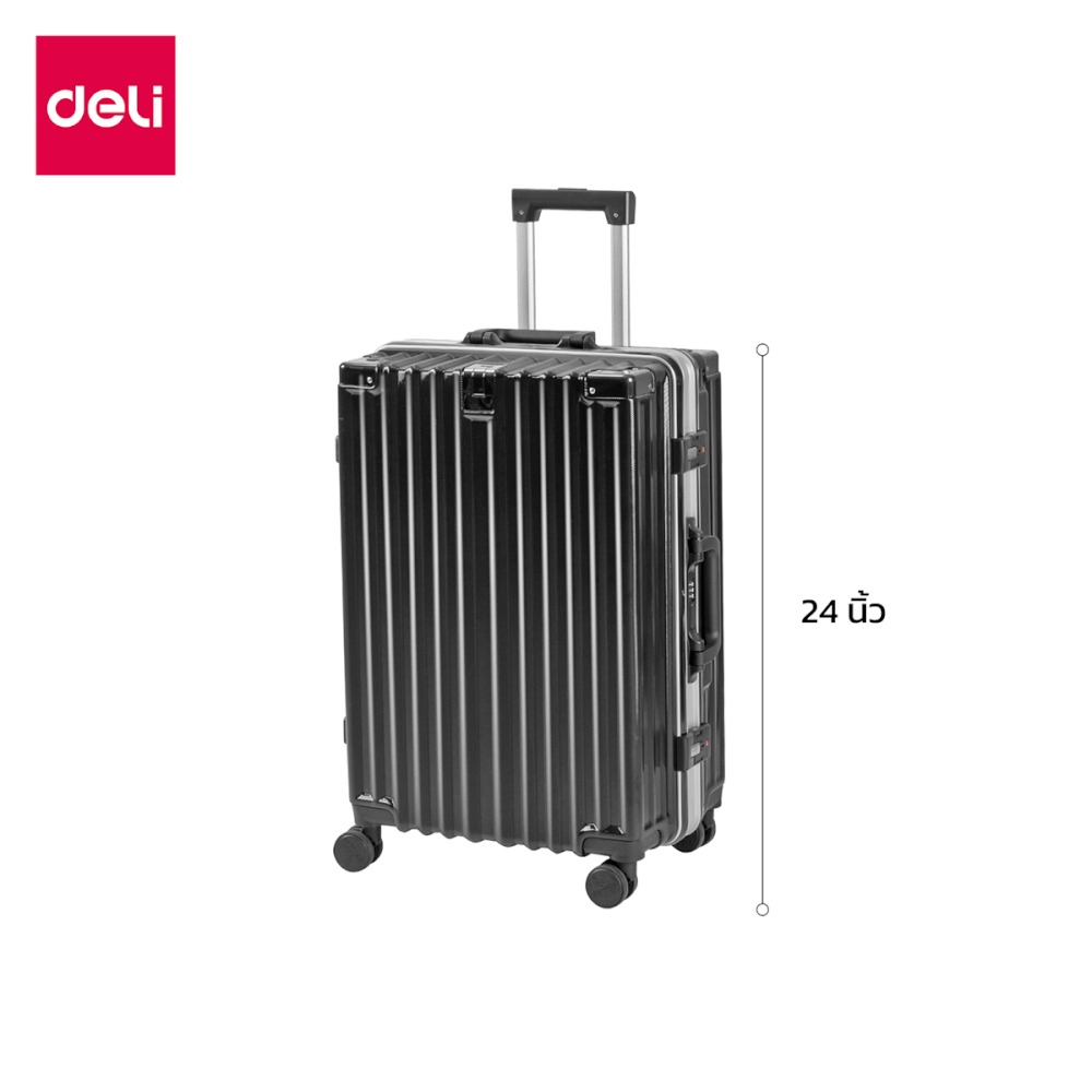 กระเป๋าเดินทางล้อลาก 24 นิ้ว DELI EH1045-GN-24-01 สีเขียว