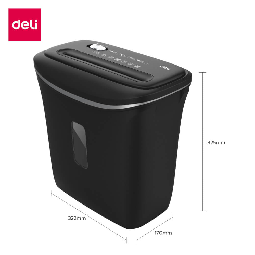 เครื่องทำลายเอกสารอัตโนมัติ DELI E9945-BK-01 สีดำ
