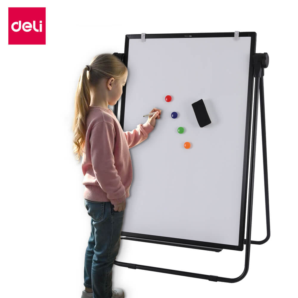 กระดานฟลิปชาร์ท กระดานไวท์บอร์ด DELI E7886-WH-01 ขนาด 60 X 90 CM_10