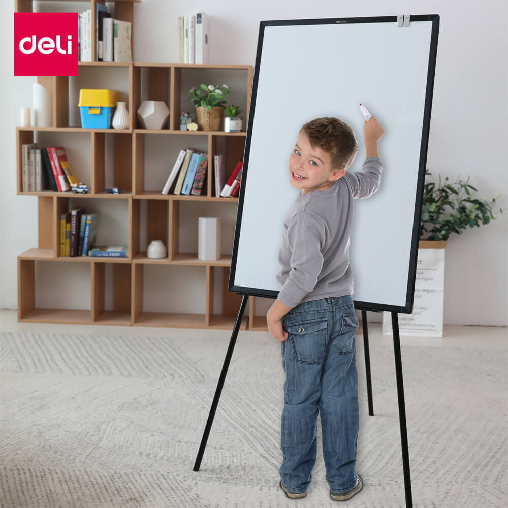 กระดานไวท์บอร์ด 3ขา DELI E7885-SL-01 ขนาด 60 X 90 CM_8