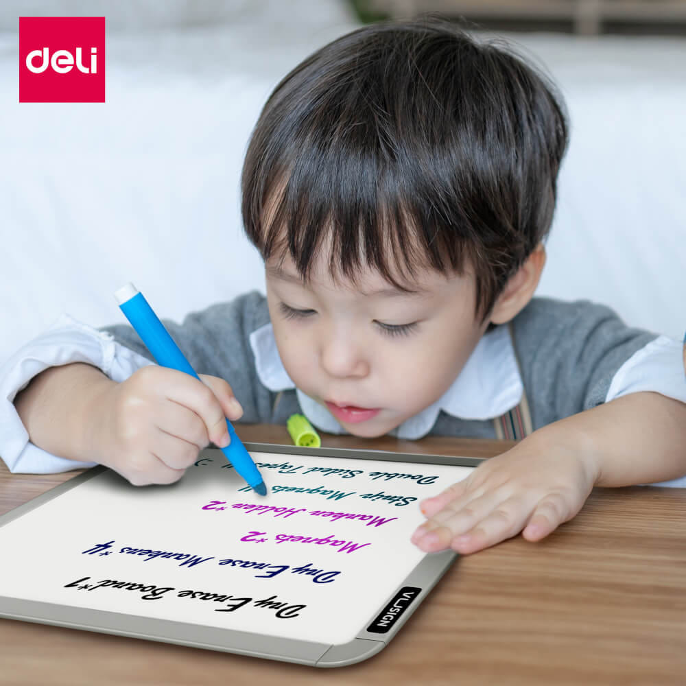 กระดานไวท์บอร์ดเด็ก DELI VS009C-WH-01 แพ็ค 2ชิ้น_6