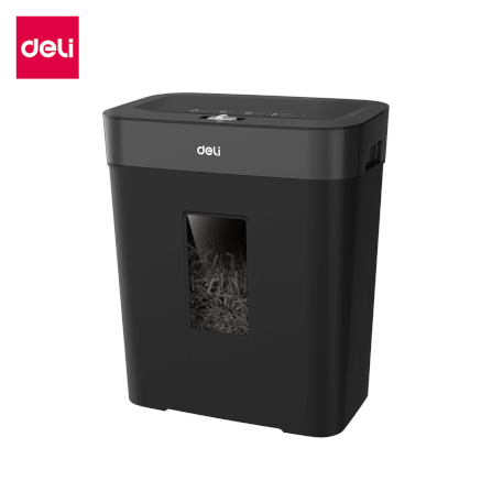 เครื่องทำลายเอกสารอัตโนมัติ DELI ET015-BK-01 สีดำ_0