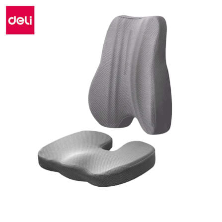 เซตคู่เบาะรองนั่ง เบาะรองหลัง DELI VS766-GR-01 สีเทา_0