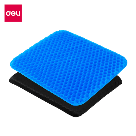 เบาะรองนั่งเจล DELI VS758-BL-01 ขนาด 37X42X3.2 CM_0