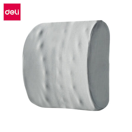 เบาะรองหลังเพื่อสุขภาพ DELI VS765-GR-01 สีเทา ขนาด 39X33X9 CM_0