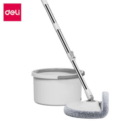 ชุดถังปั่นพร้อมไม้ม็อบ DELI VS1041-GR-01 สีเทา_0