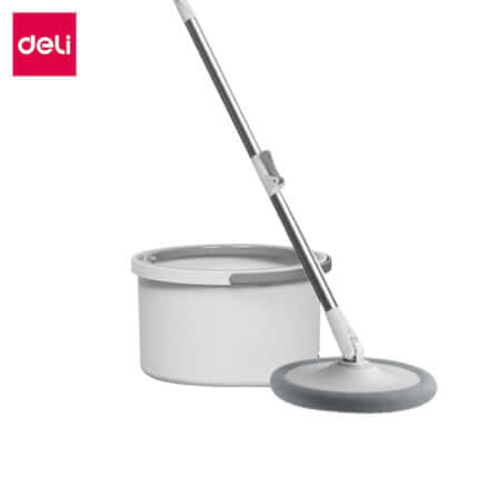 ชุดถังปั่นพร้อมไม้ม็อบ DELI VS1045-GR-01 สีเทา_0
