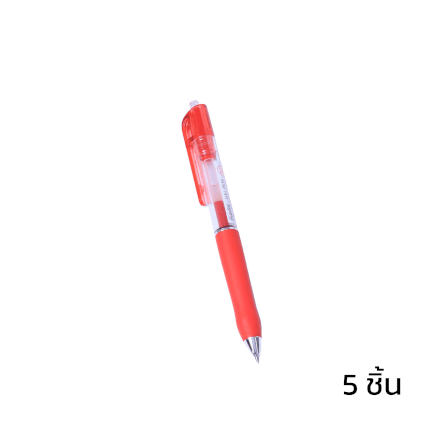 ปากกาเจล DELI BG1001-RD-05 สีแดง 5แท่ง_0