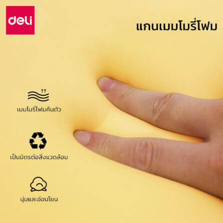 เซตคู่เบาะรองนั่ง เบาะรองหลัง DELI VS766-GR-01 สีเทา_3