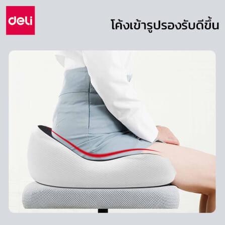 เบาะรองนั่งเพื่อสุขภาพ DELI VS763-BL-01 สีน้ำเงิน_3