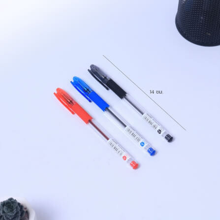 ปากกาลูกลื่น DELI BG6001-BK-05 สีดำ 5แท่ง_4