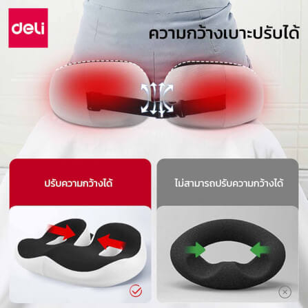 เบาะรองนั่งเพื่อสุขภาพ DELI VS763-BL-01 สีน้ำเงิน_5