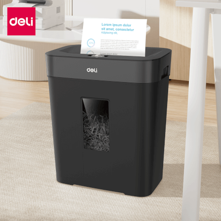 เครื่องทำลายเอกสารอัตโนมัติ DELI ET015-BK-01 สีดำ_8