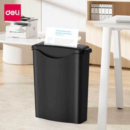 เครื่องทำลายเอกสารอัตโนมัติ 10ลิตร DELI ET101SC-BK-01 สีดำ_6