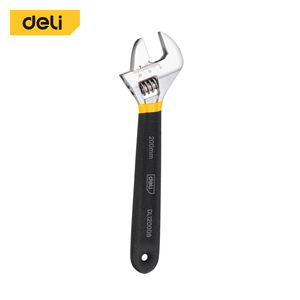 ประแจเลื่อน DELI DL120008-YL-01 8นิ้ว_0