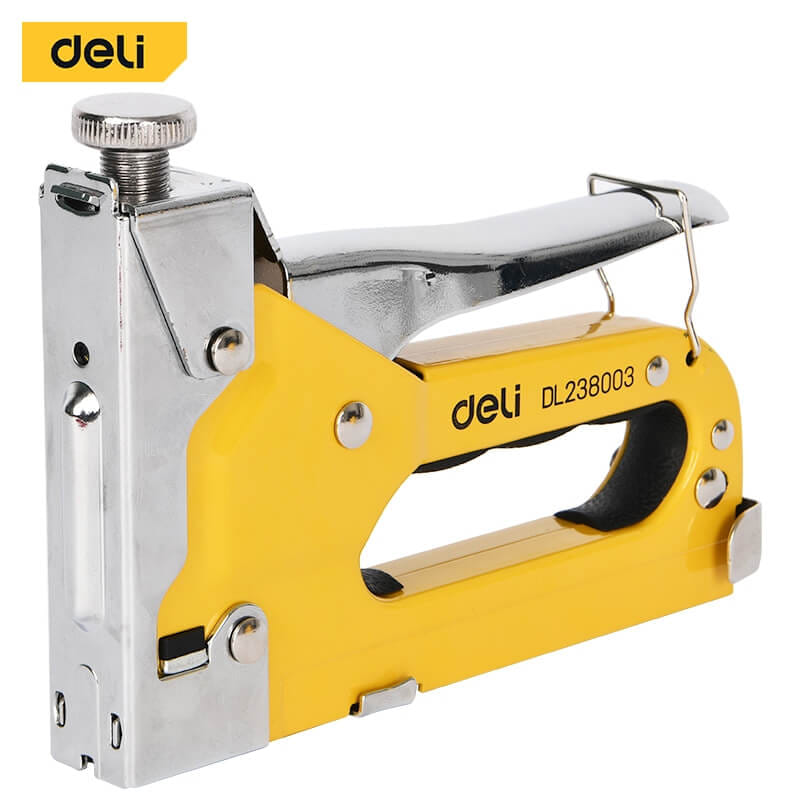 เครื่องยิงแม็ก DELI EDL238003-YL-01 สีเหลือง 4IN1