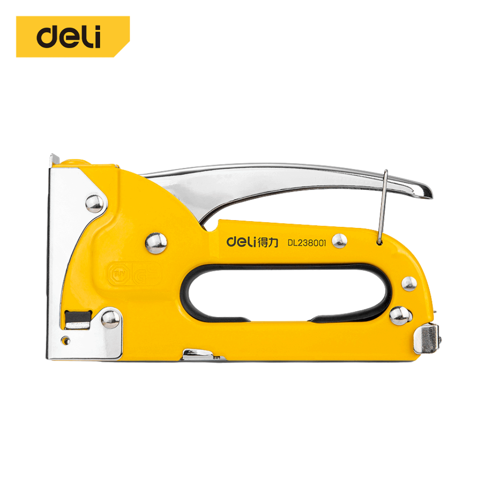 เครื่องยิงแม็ก DELI EDL238001-YL-01 สีเหลือง 3IN1