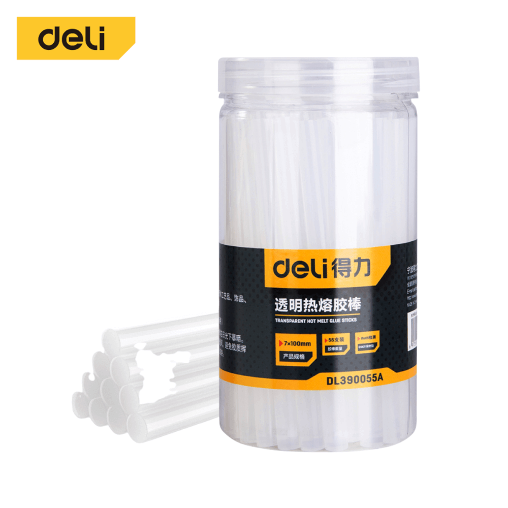 กาวแท่ง DELI DL390055A-WH-01 ขนาด 7มม. 55แท่ง_0