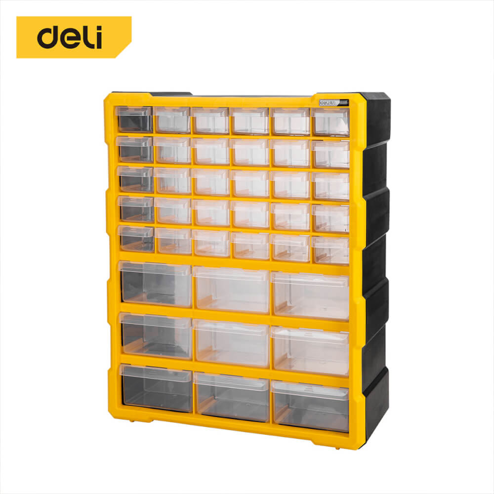 กล่องลิ้นชักแบ่งช่อง DELI DL432039 47.5X38X16 ซม. สีดำ_0