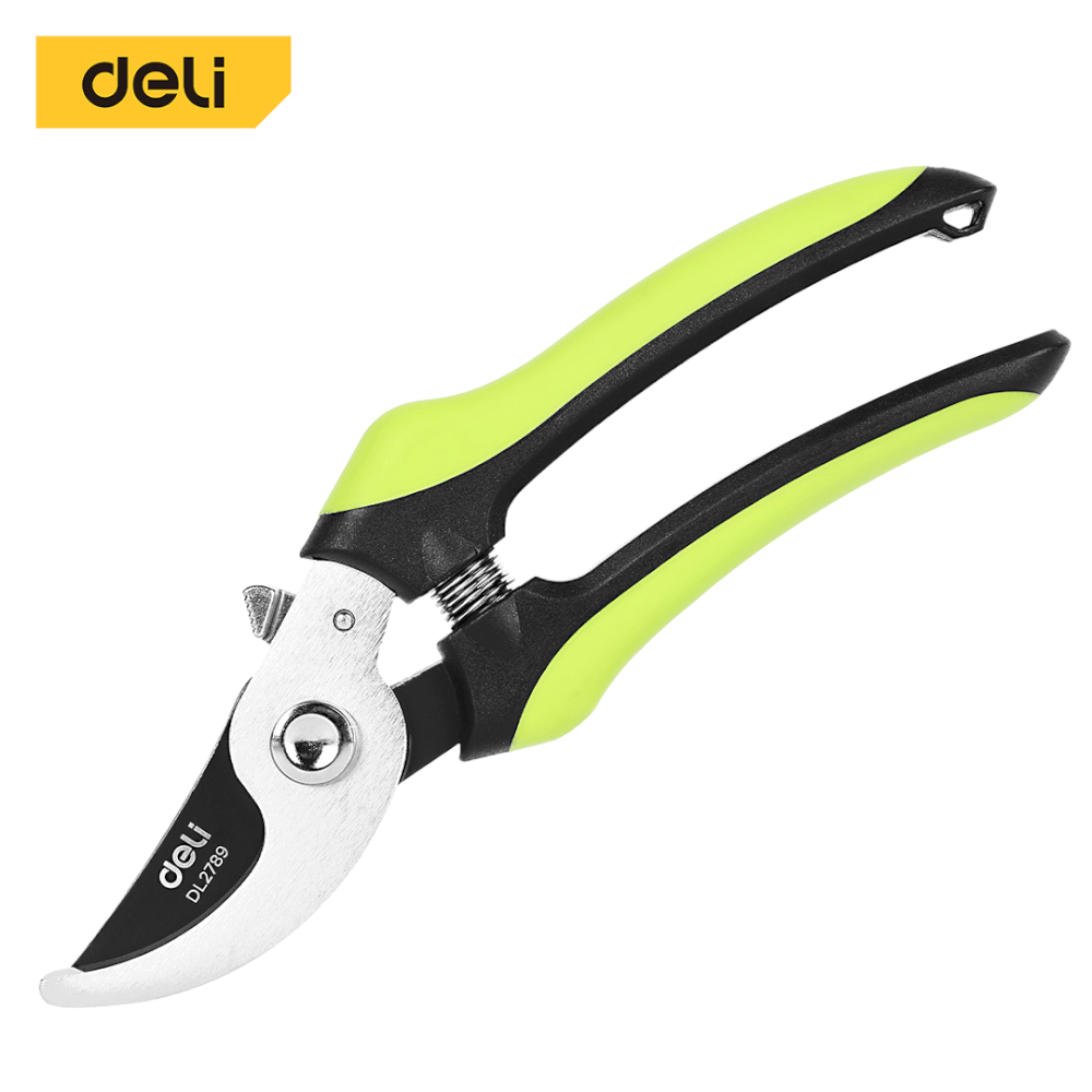กรรไกรตัดกิ่ง DELI EDL2789-GN-01 8นิ้ว สีเขียว_0