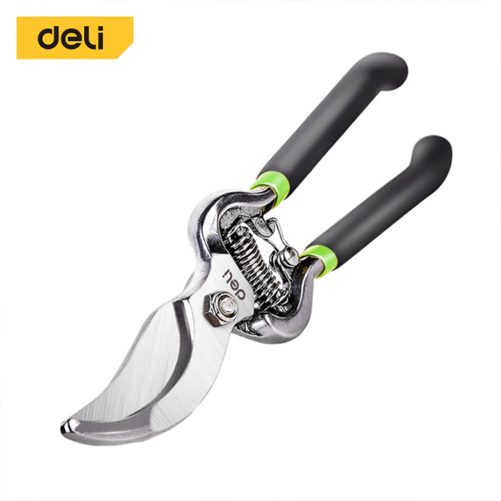 กรรไกรตัดกิ่ง DELI EDL2778-BK-01 8นิ้ว สีเขียว