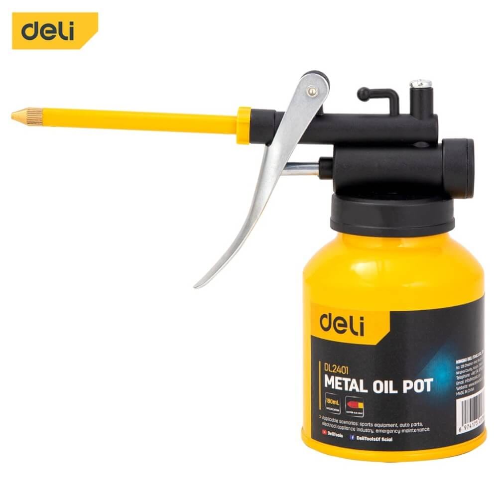 กาหยอดน้ำมัน DELI EDL2401-YL-01 180มล สีเหลือง
