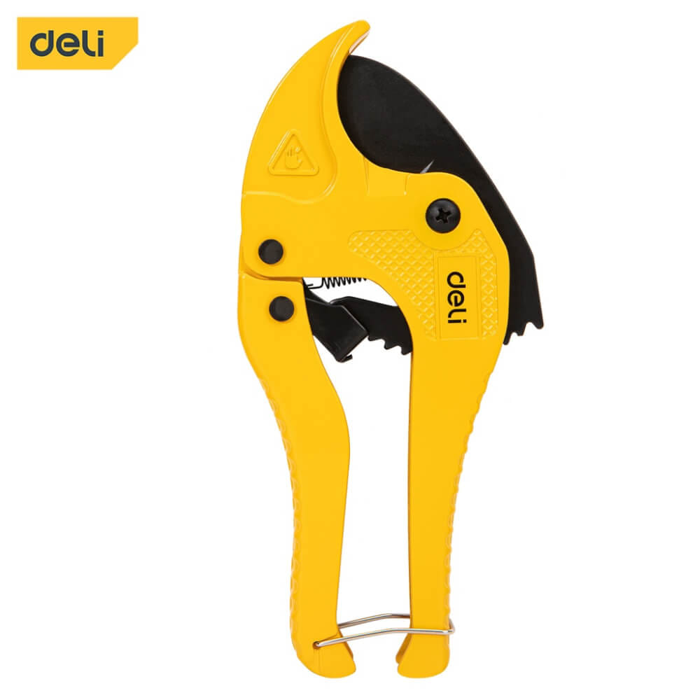 กรรไกรตัดท่อ PVC DELI EDL350042-YL-01 สีเหลือง_0